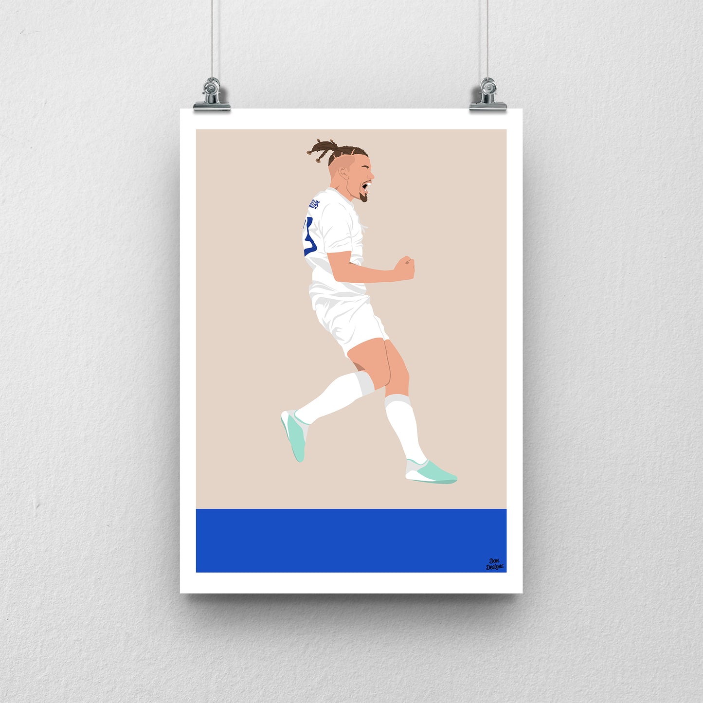 Kalvin Phillips Leeds Print – Football Poster