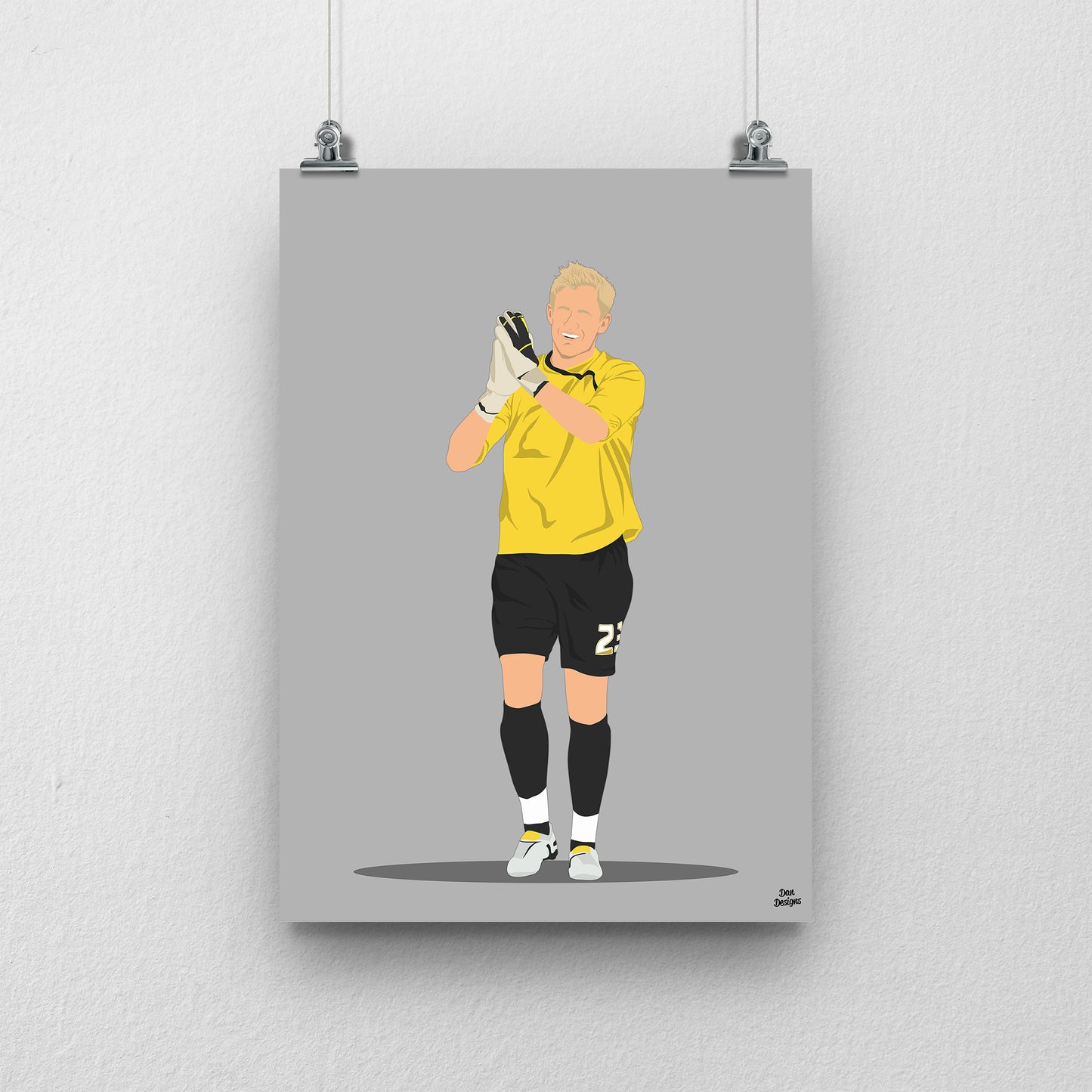 Kasper Schmeichel Notts County Print – Football Artwork