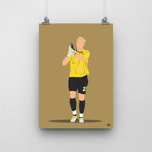 Kasper Schmeichel Notts County Print – Football Artwork