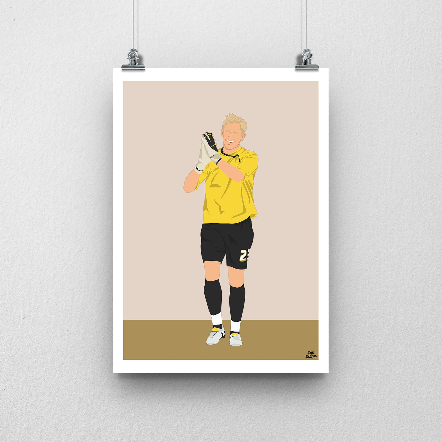 Kasper Schmeichel Notts County Print – Football Artwork