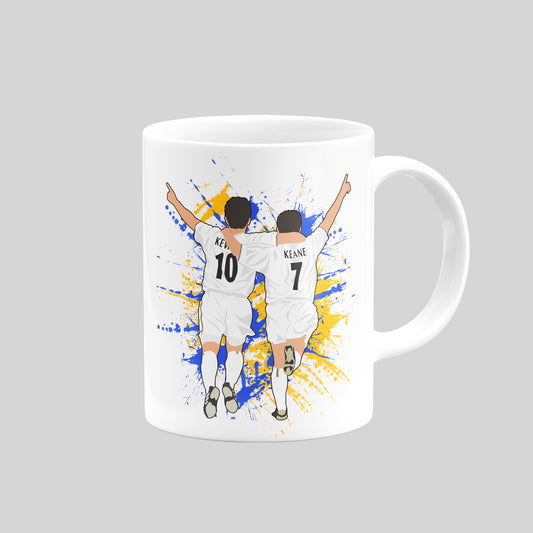 Harry Kewell and Robbie Keane Leeds Mug – Football Coffee Mug