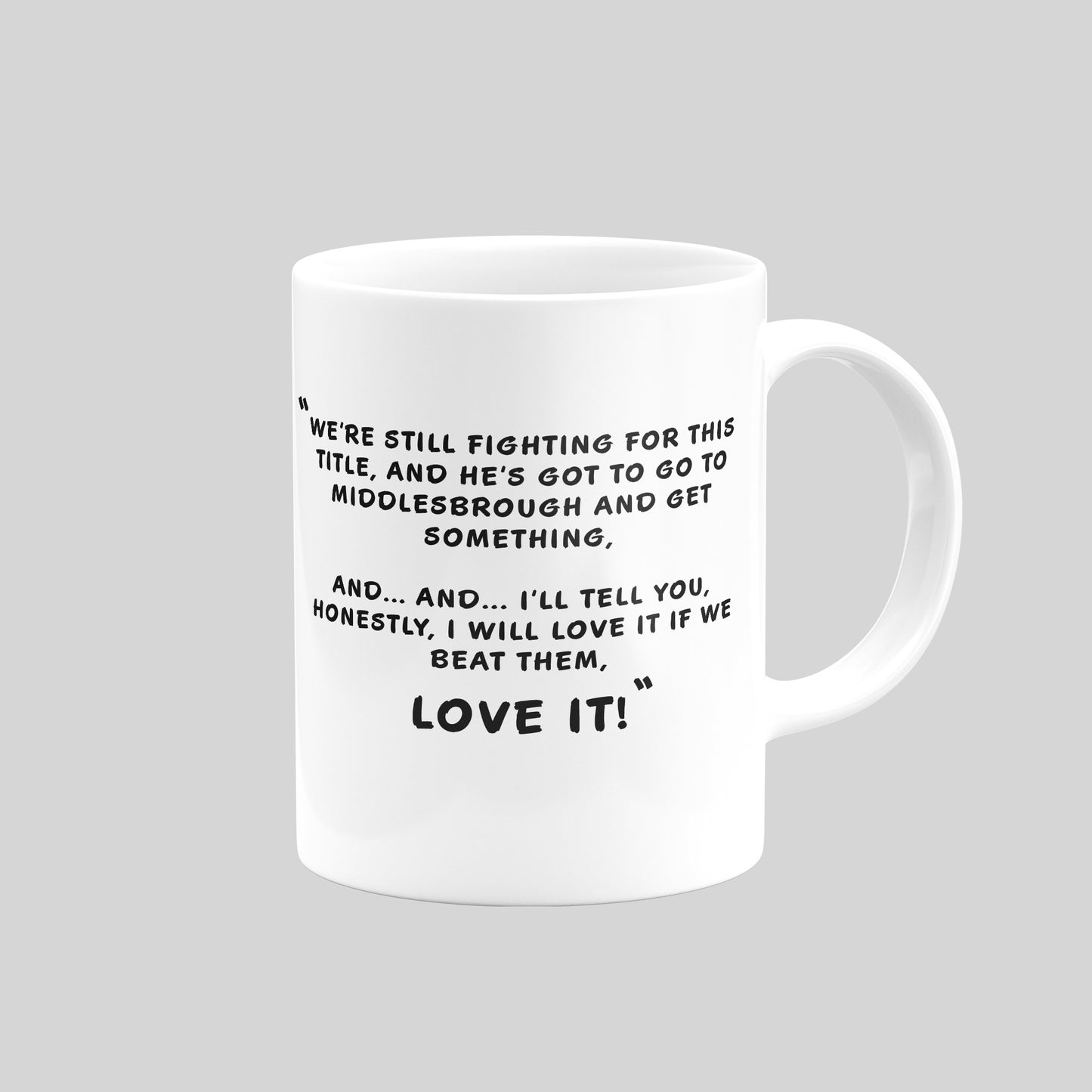 Kevin Keegan Mug – Newcastle United “I Would Love It” Interview Artwork