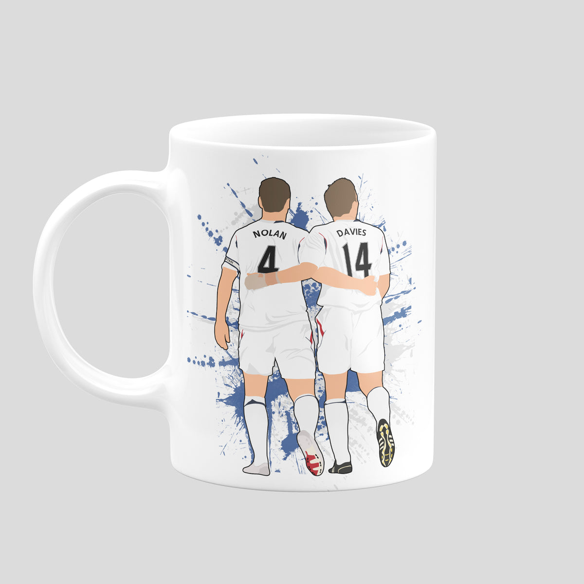 Kevin Nolan & Kevin Davies Bolton Wanderers mug – original football artwork
