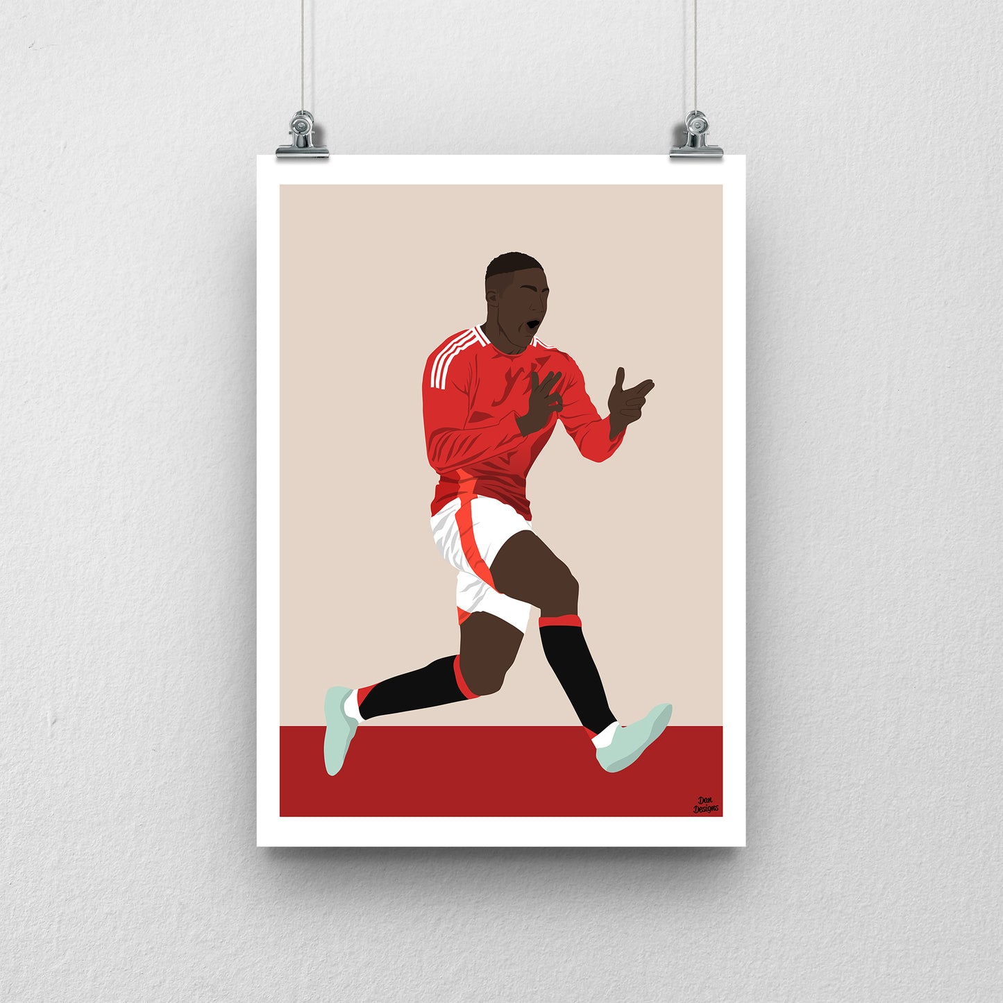 Kobbie Mainoo Celebration Print