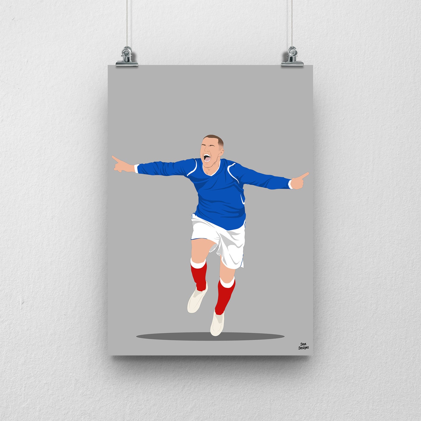 Kris Boyd Print – Rangers Record Goalscorer Artwork
