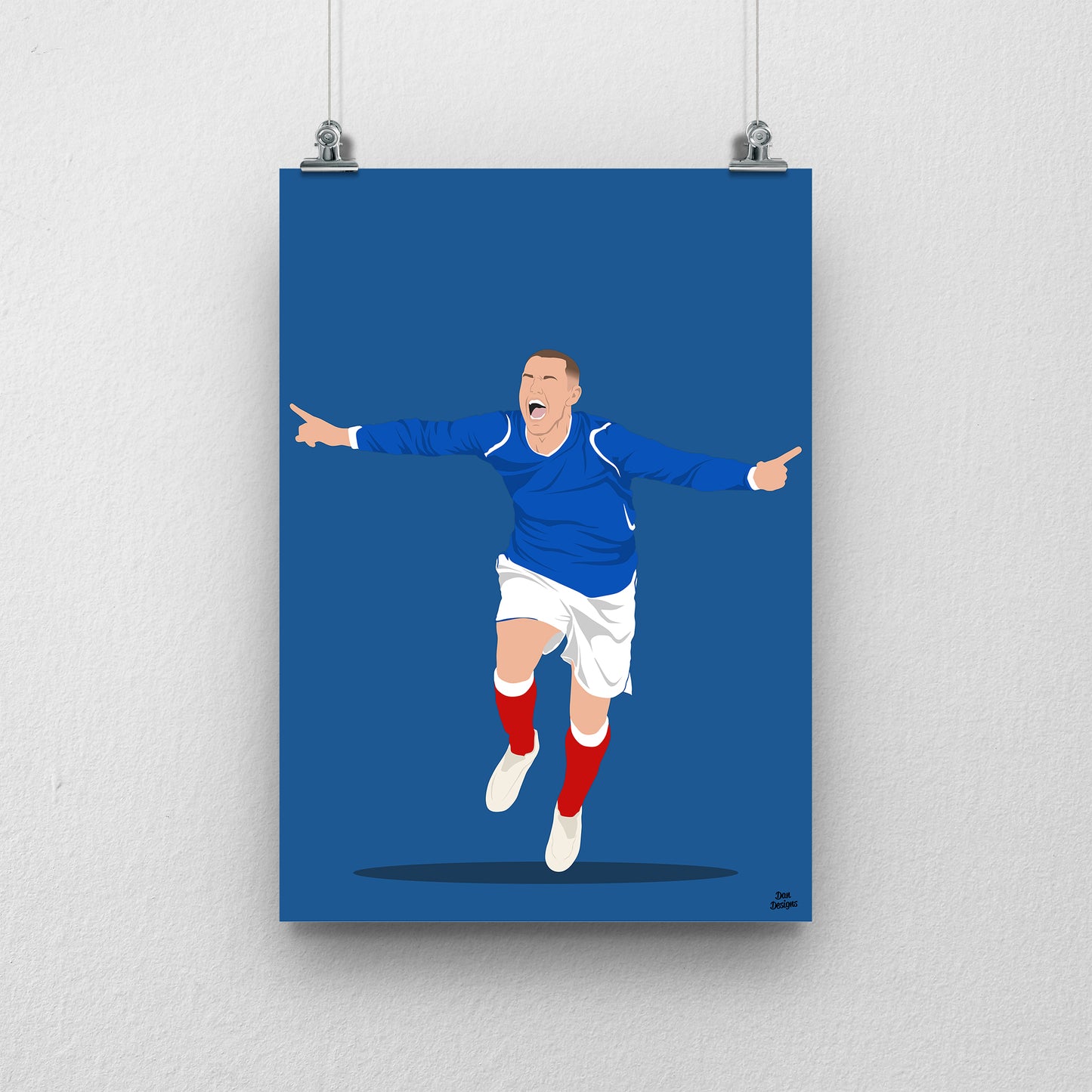 Kris Boyd Print – Rangers Record Goalscorer Artwork