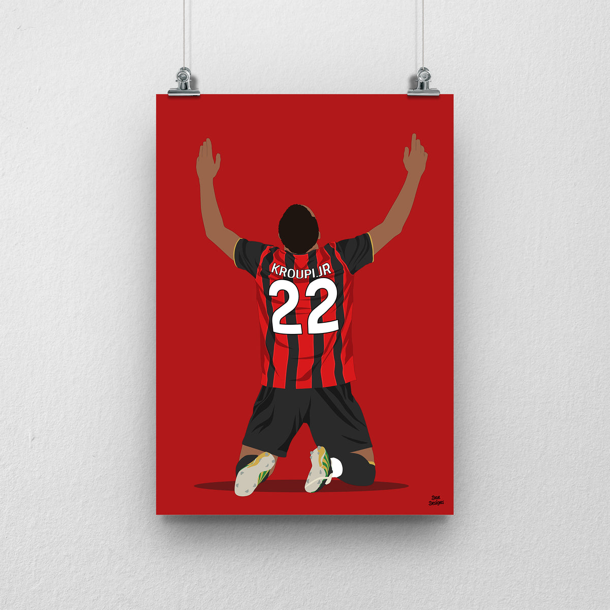 Eli Junior Kroupi Bournemouth Print – Football Poster