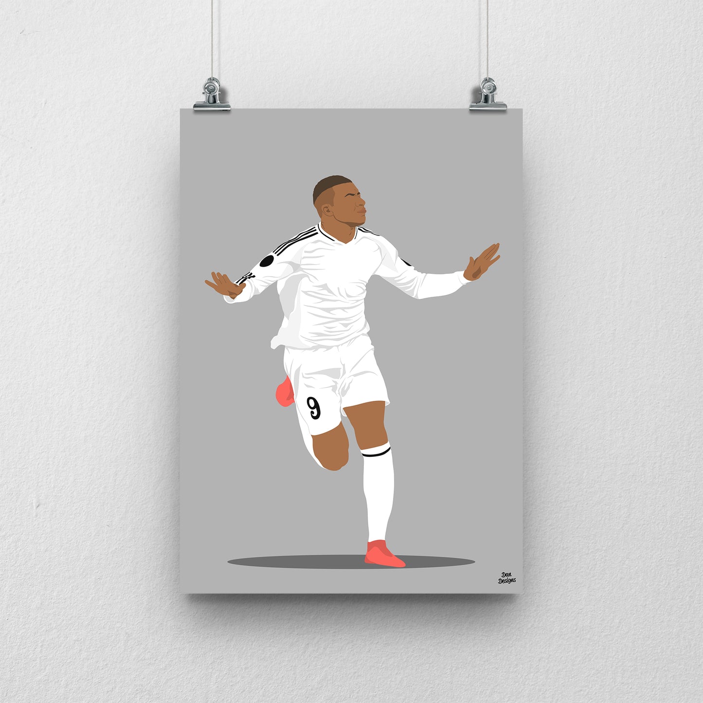 Kylian Mbappe Real Madrid Print