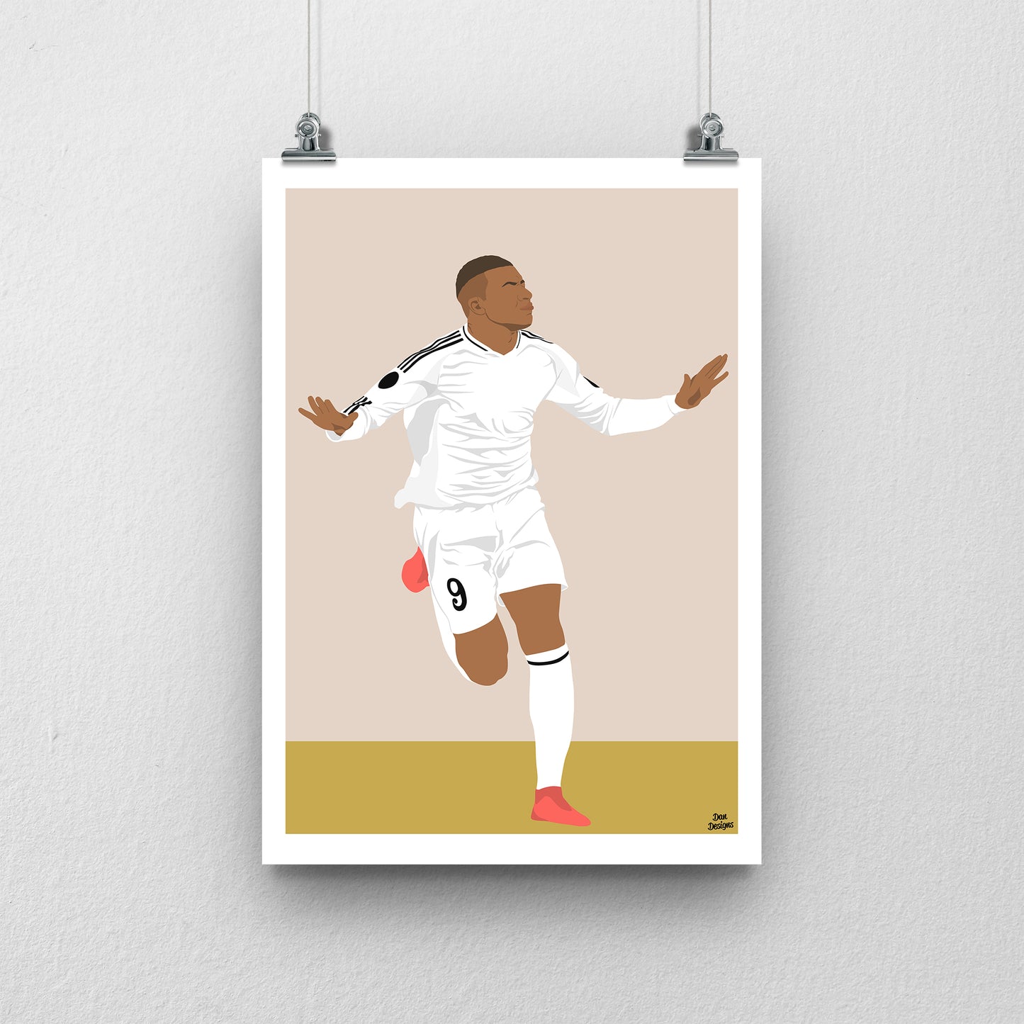 Kylian Mbappe Real Madrid Print