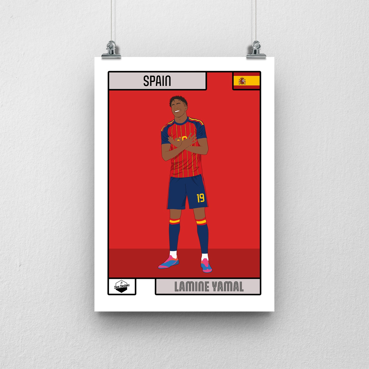Lamine Yamal Print – Spain World Cup 2026 Artwork