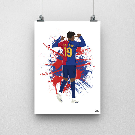 Lamine Yamal Barcelona Print