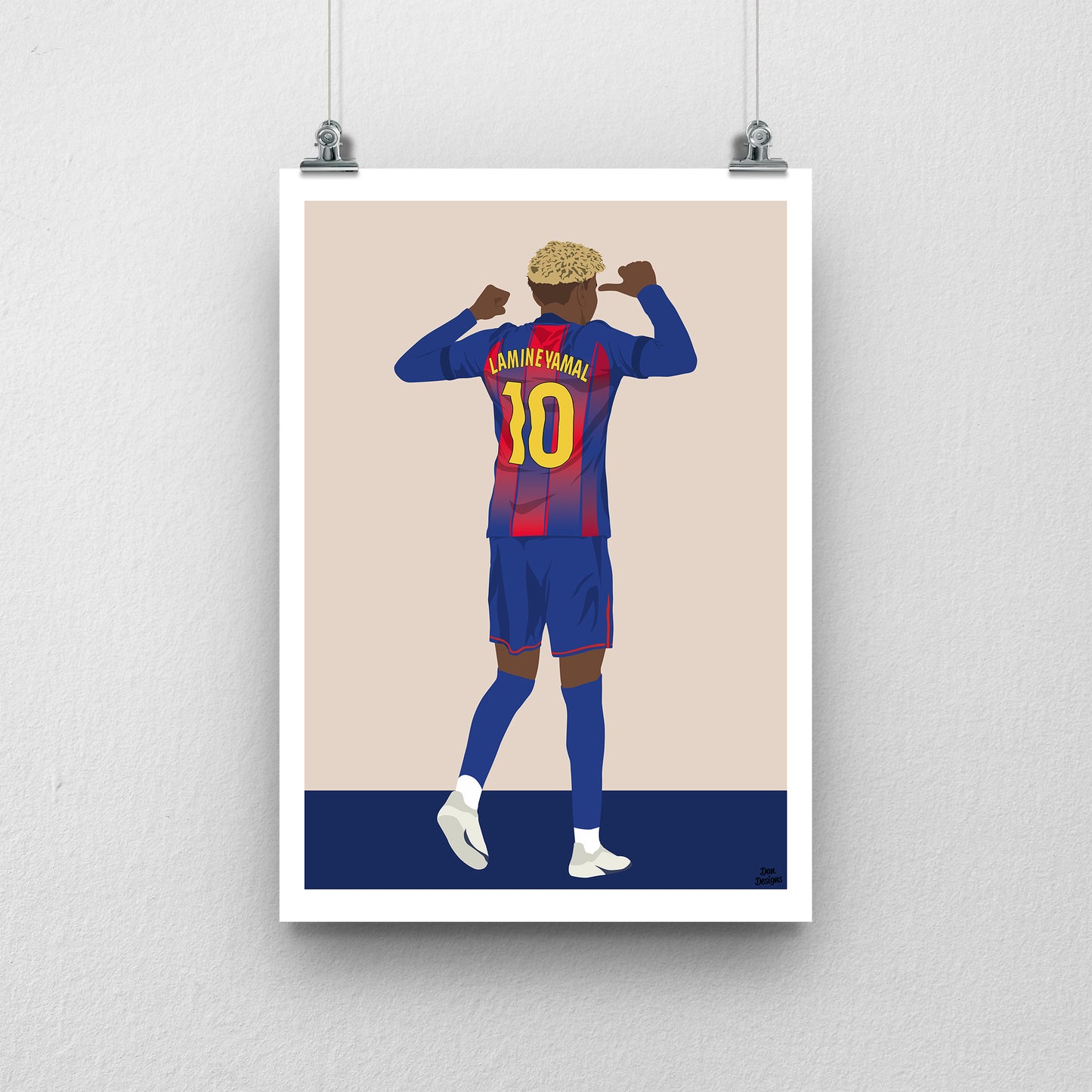 Lamine Yamal Print | Barcelona Football Poster