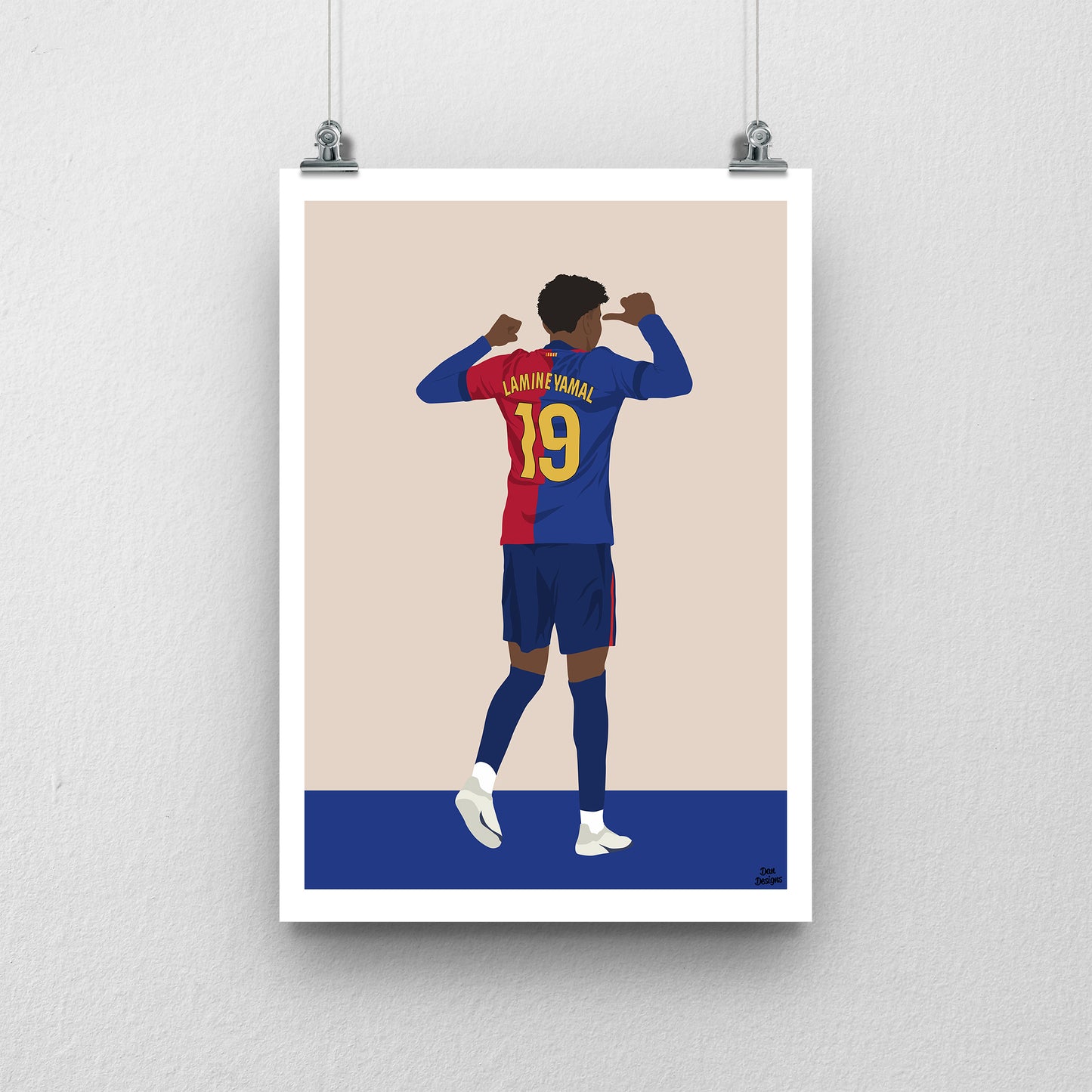 Lamine Yamal Barcelona Print