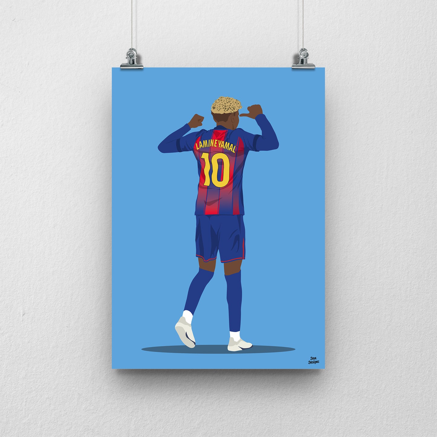 Lamine Yamal Print | Barcelona Football Poster