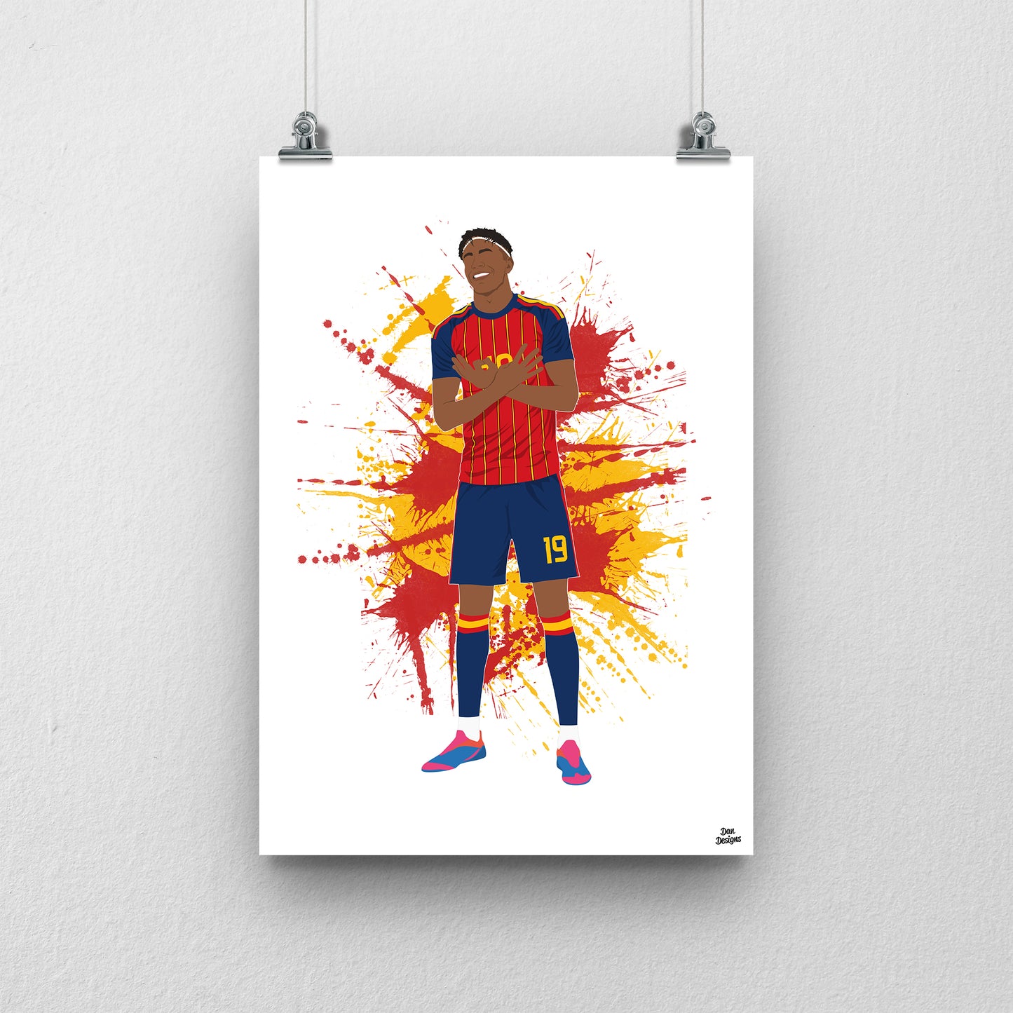 Lamine Yamal Print – Spain World Cup 2026 Artwork