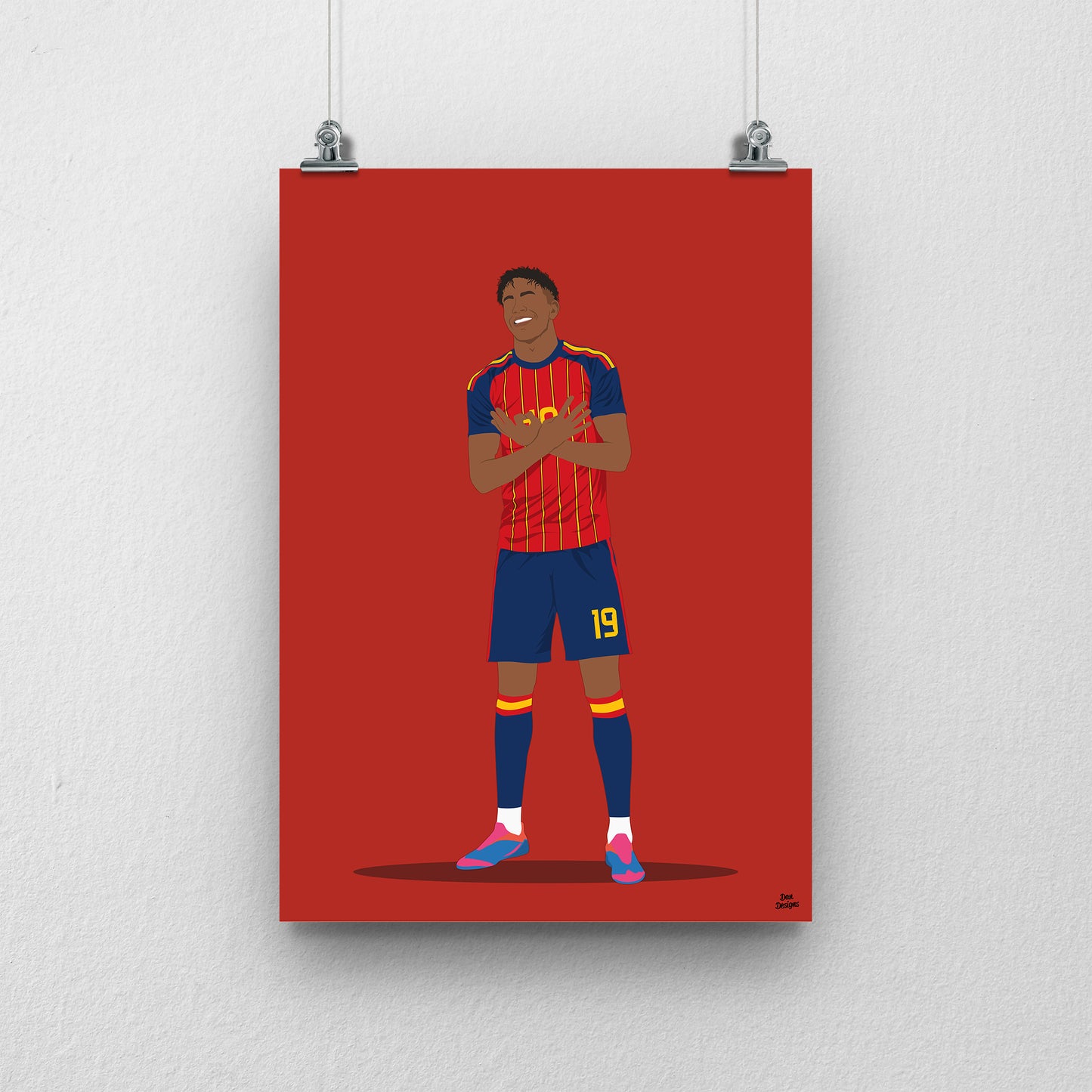 Lamine Yamal Print – Spain World Cup 2026 Artwork