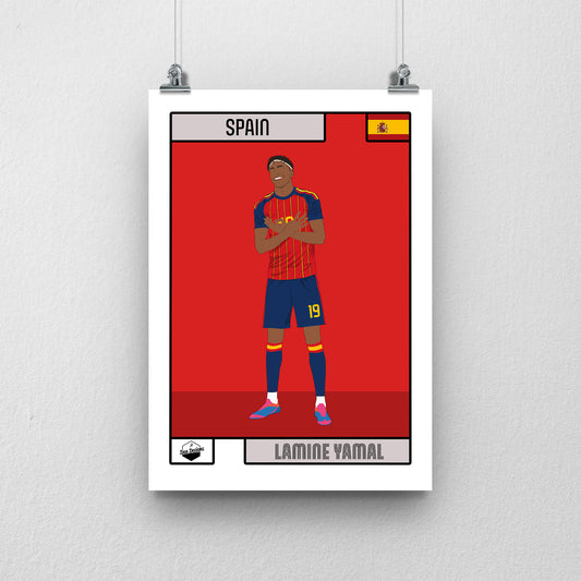 Lamine Yamal Print – Spain World Cup 2026 Artwork