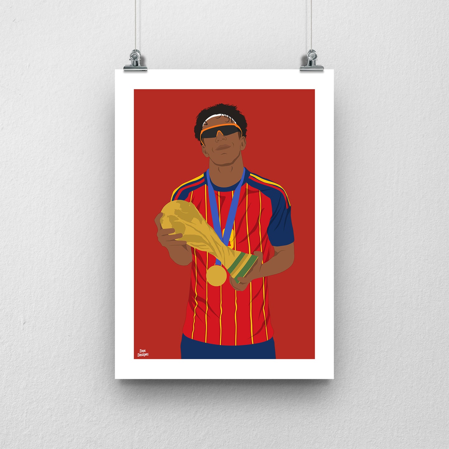 Lamine Yamal Print – Spain World Cup 2026 Artwork