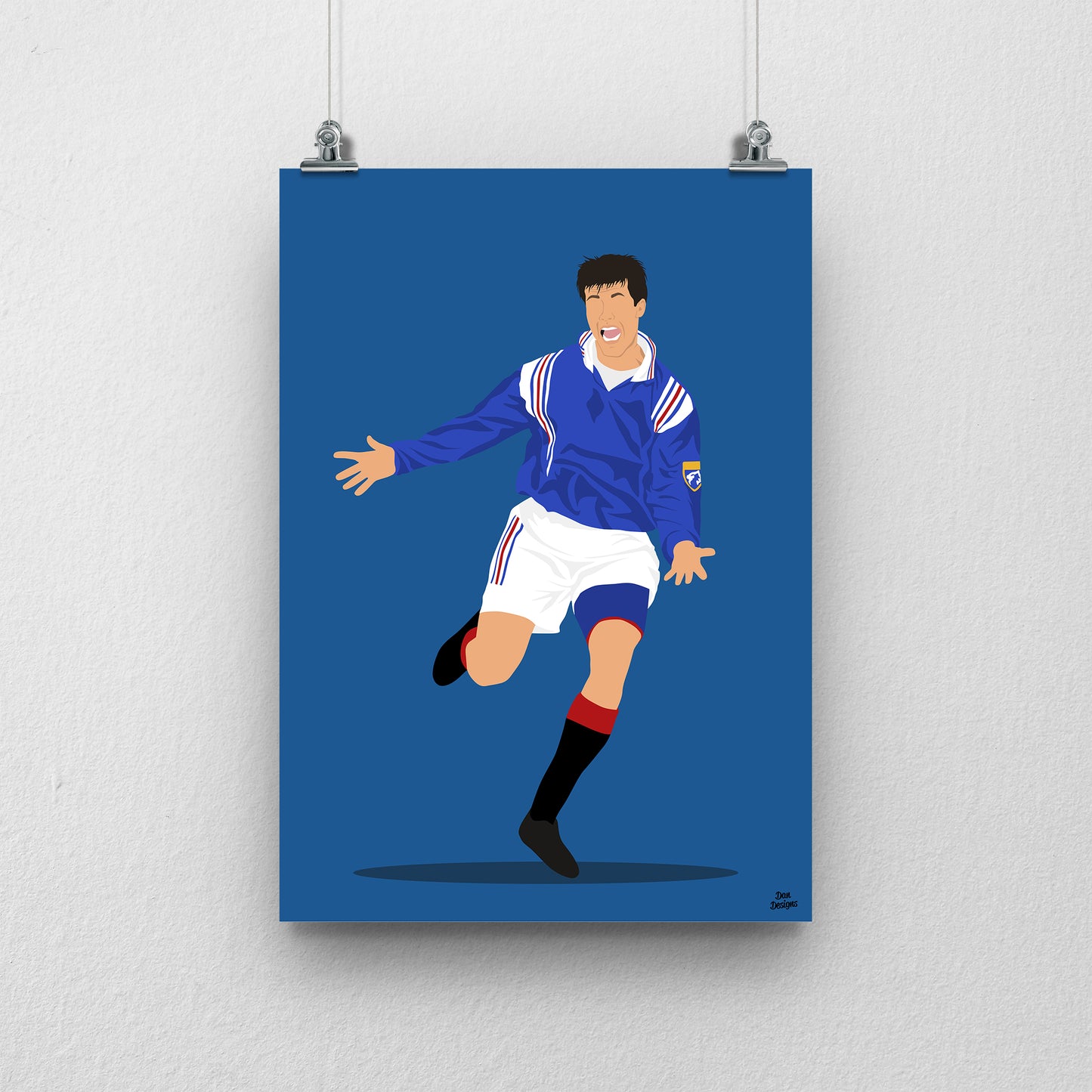 Brian Laudrup Print – Rangers Football Artwork
