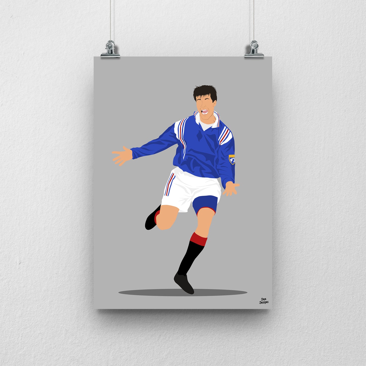 Brian Laudrup Print – Rangers Football Artwork
