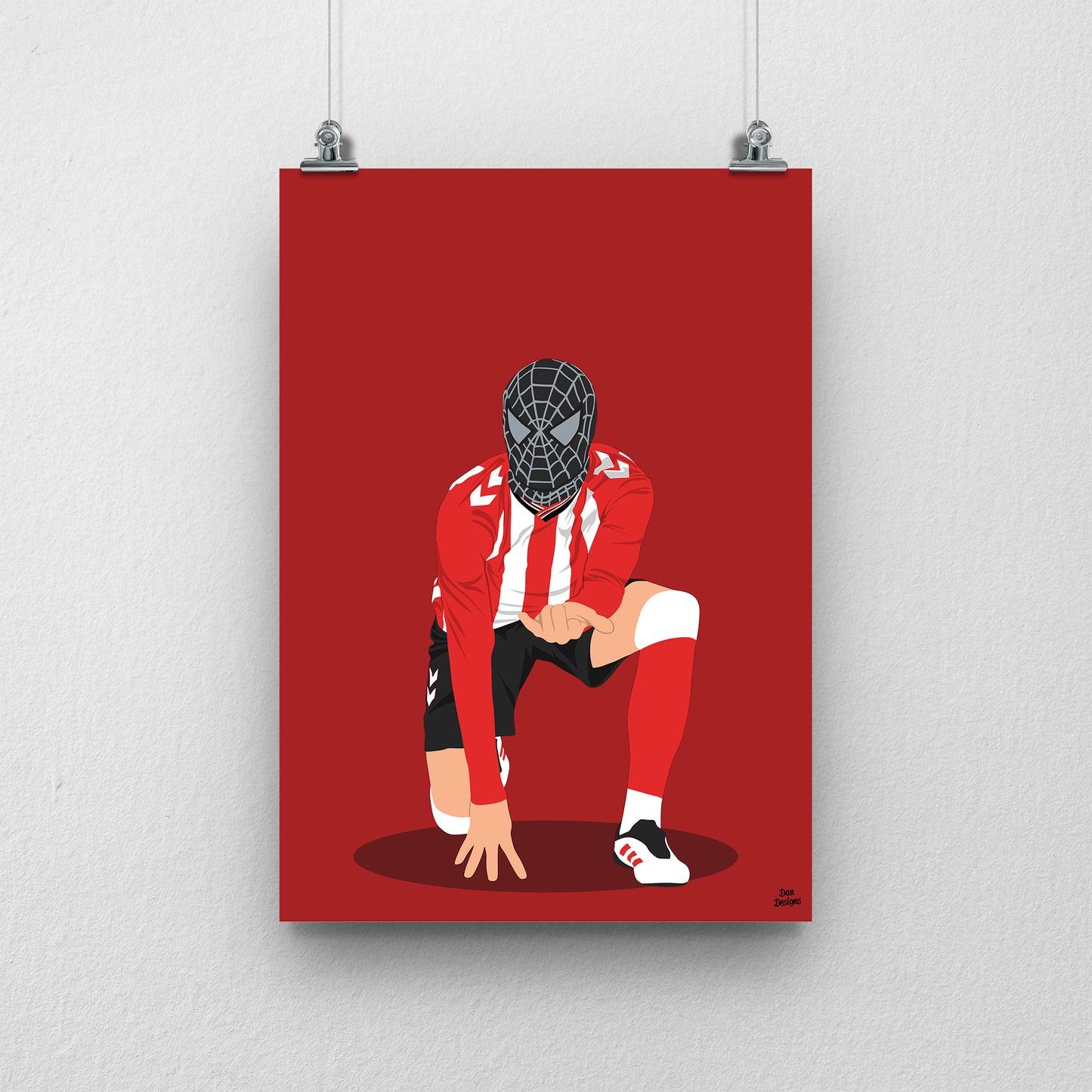 Enzo Le Fee Print - Sunderland Spiderman Celebration Poster