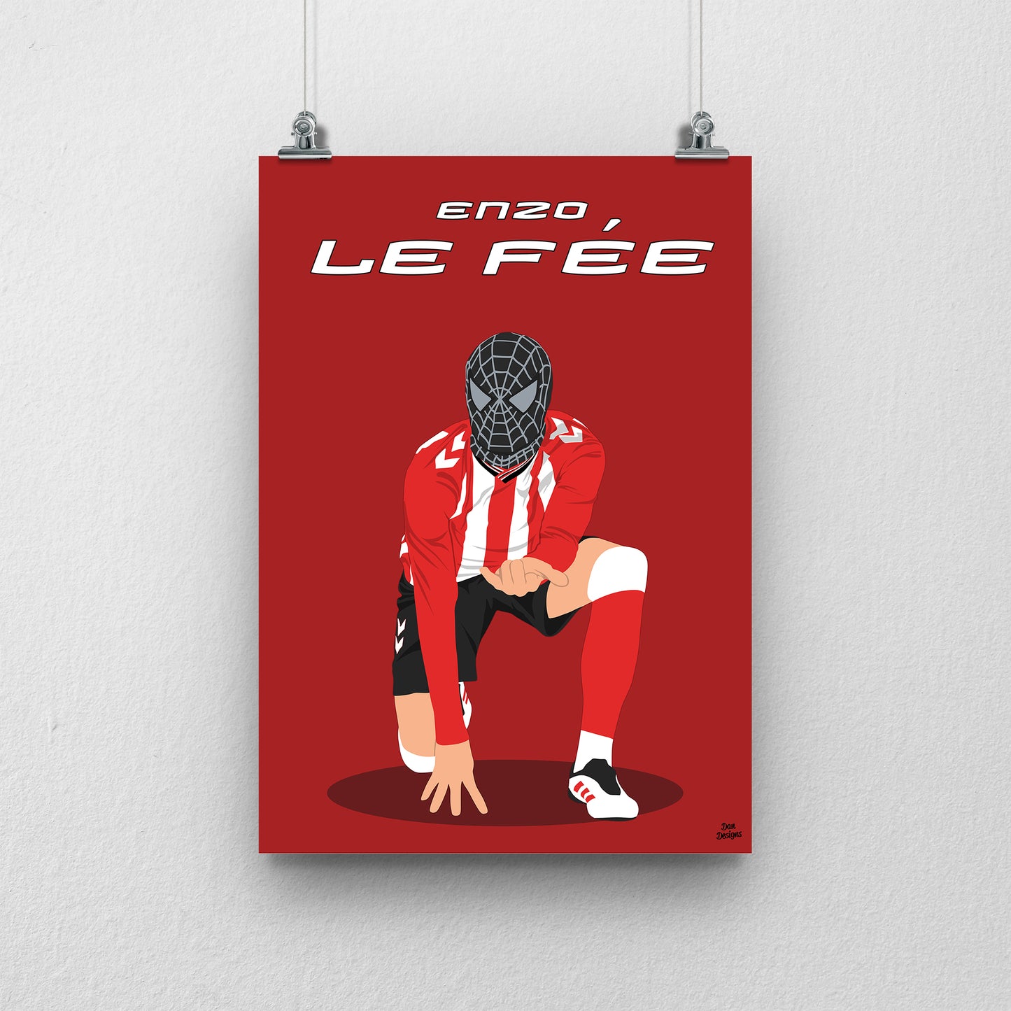 Enzo Le Fee Print - Sunderland Spiderman Celebration Poster