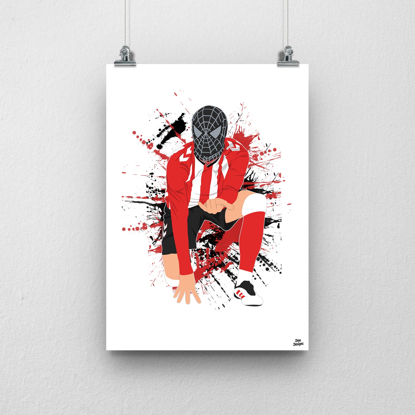 Enzo Le Fee Print - Sunderland Spiderman Celebration Poster