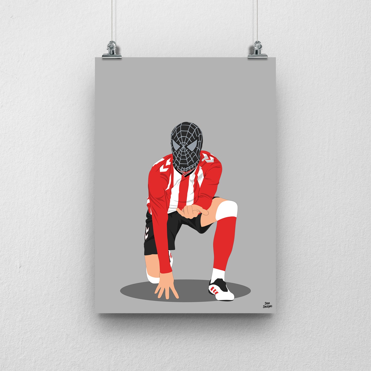 Enzo Le Fee Print - Sunderland Spiderman Celebration Poster