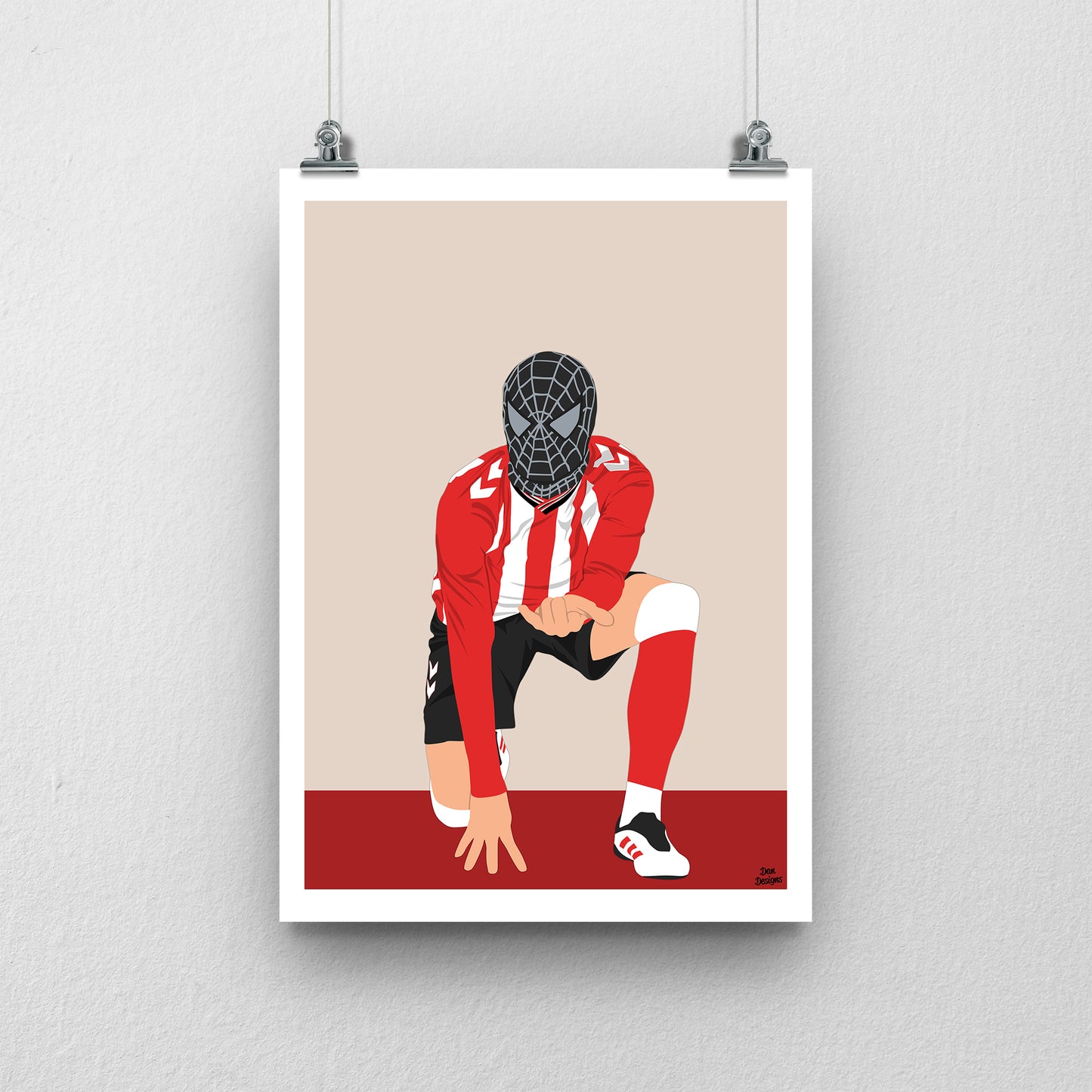 Enzo Le Fee Print - Sunderland Spiderman Celebration Poster