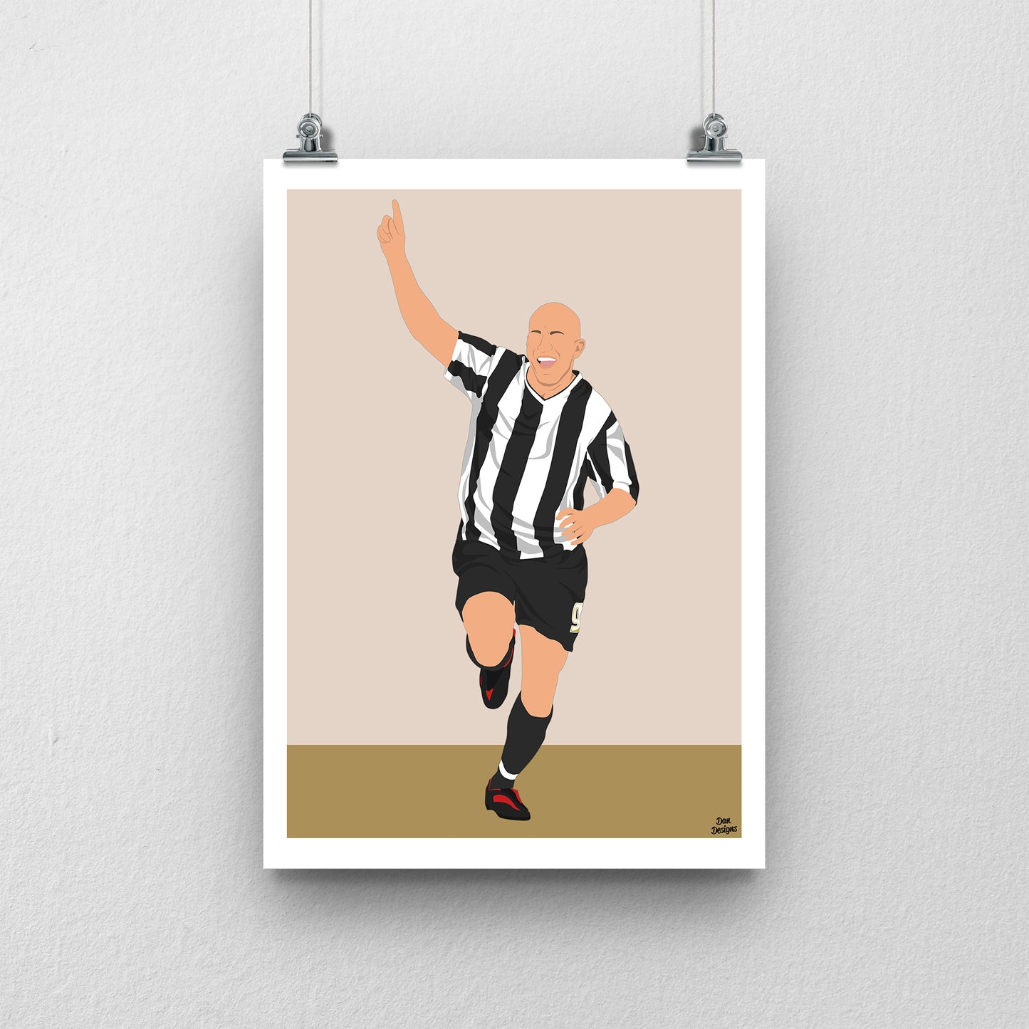 Lee Hughes Notts County Print – Football Artwork
