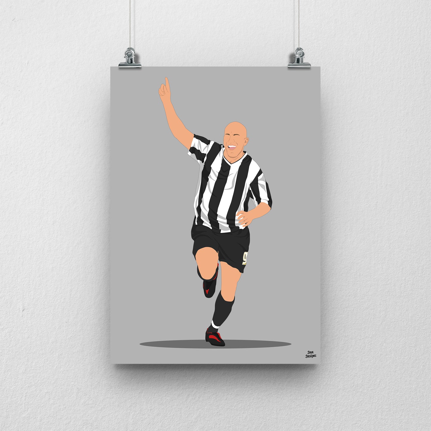 Lee Hughes Notts County Print – Football Artwork