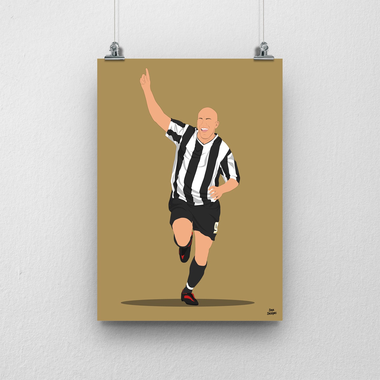 Lee Hughes Notts County Print – Football Artwork