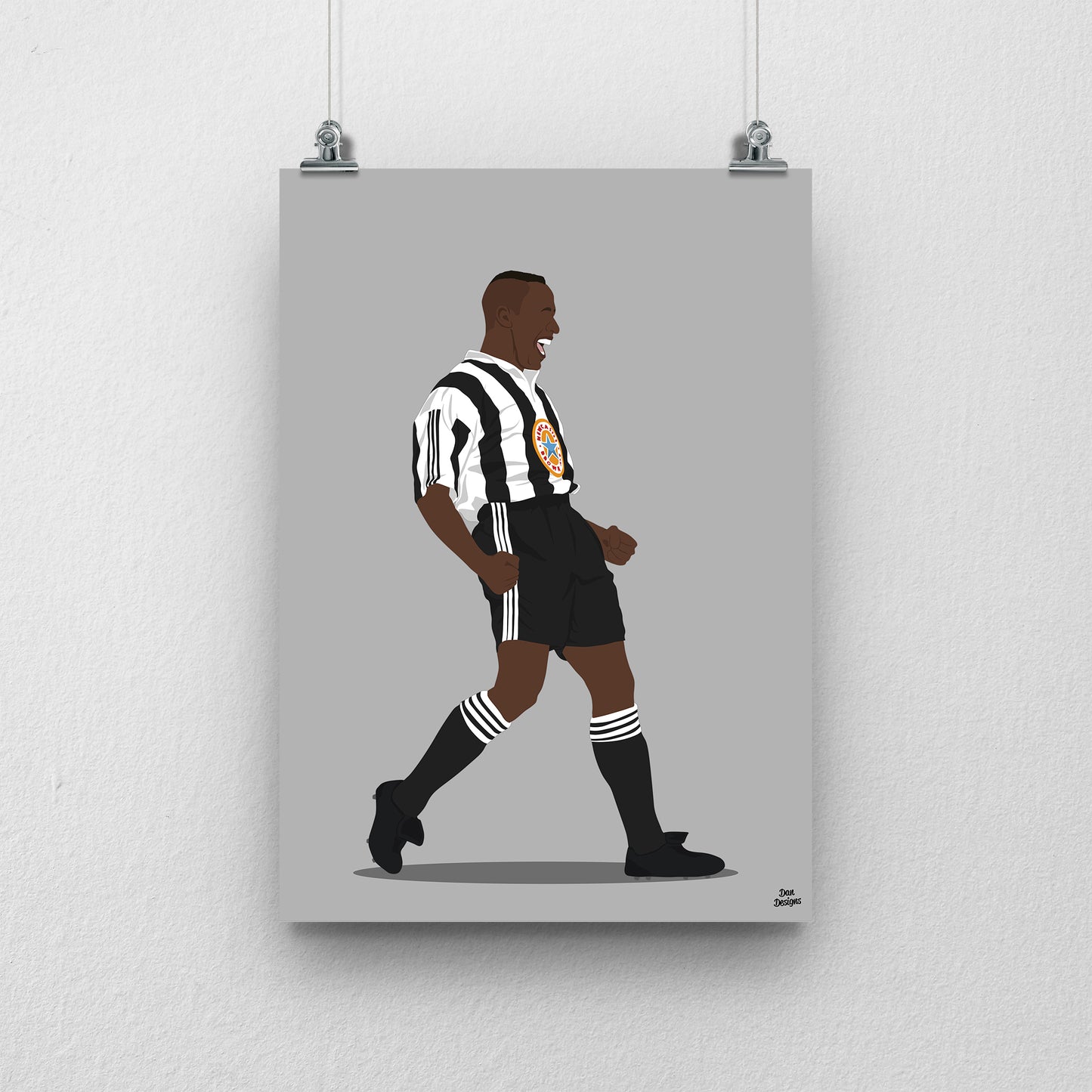 Les Ferdinand Print – Newcastle United Football Artwork