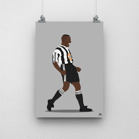 Les Ferdinand Print – Newcastle United Football Artwork