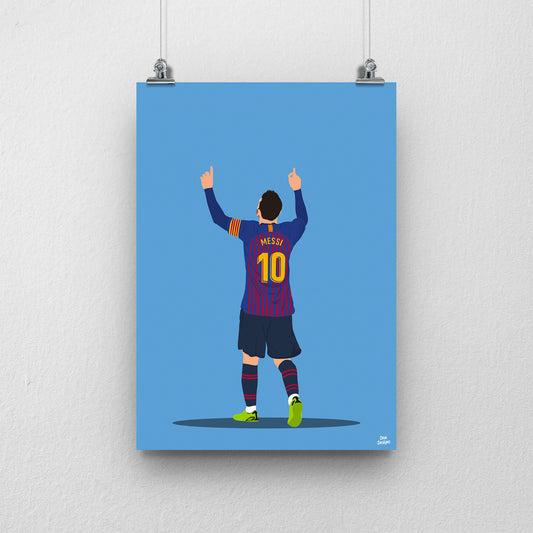 Lionel Messi Barcelona Print – Football Artwork