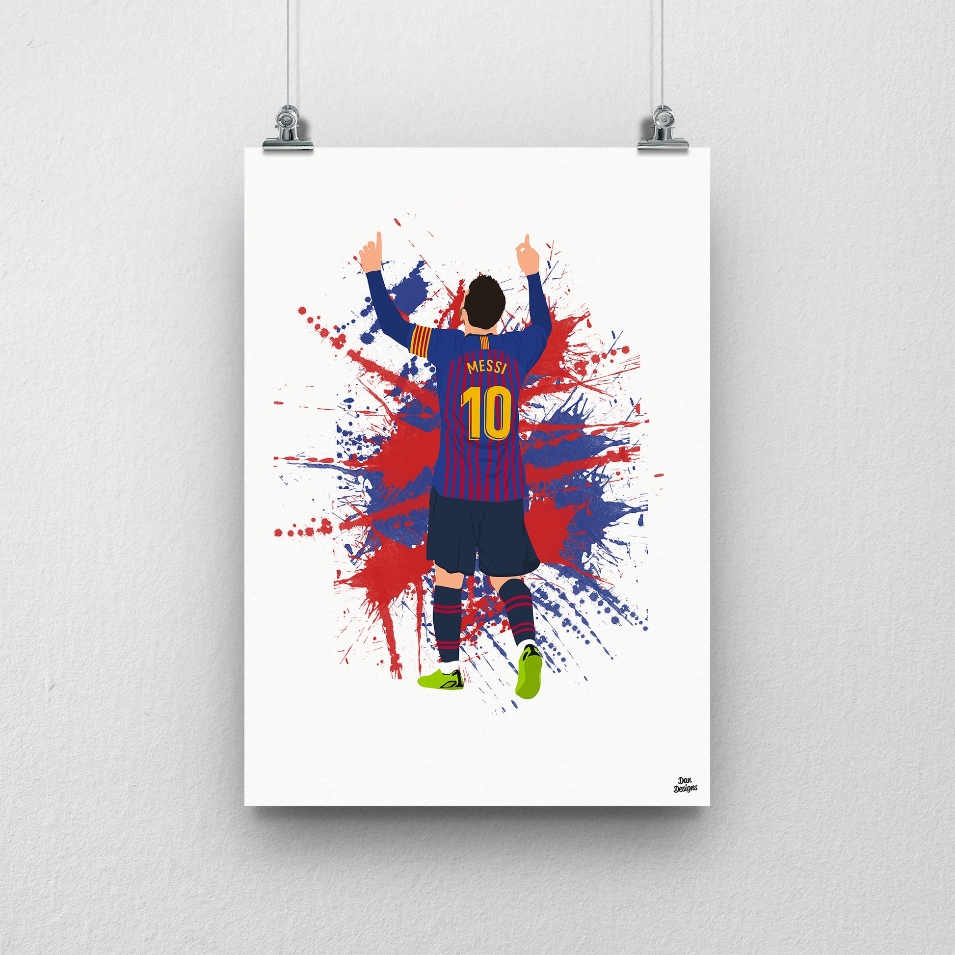 Lionel Messi FC Barcelona Football Poster Print Art A5, A4, A3, A2, A1, A0 Lionel Messi FC Barcelona Football Poster Print Art A5, A4, A3, A2, A1, A0