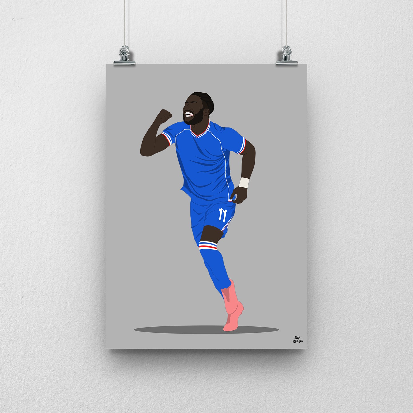 Junior Luamba Carlisle United Print – Official Artwork