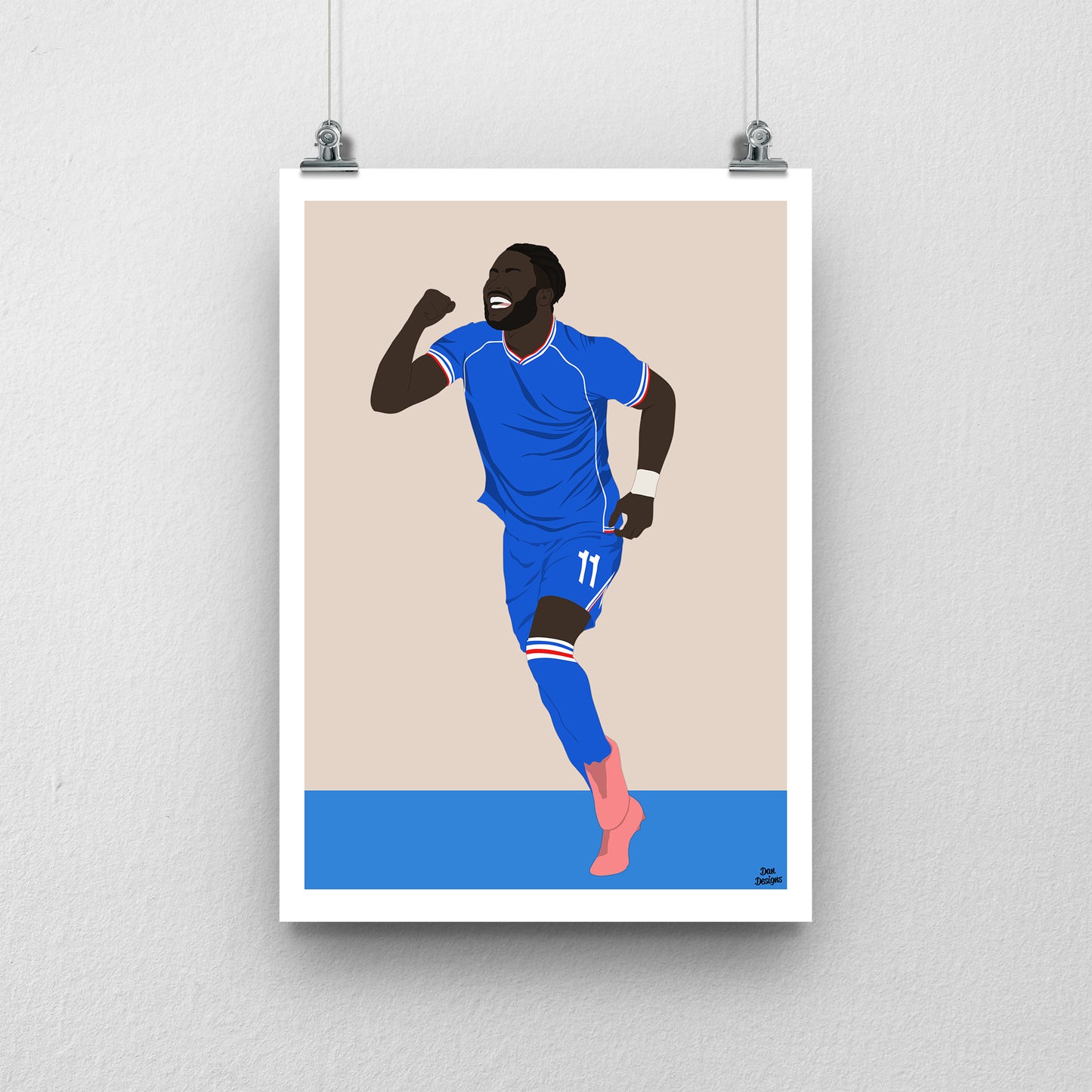 Junior Luamba Carlisle United Print – Official Artwork