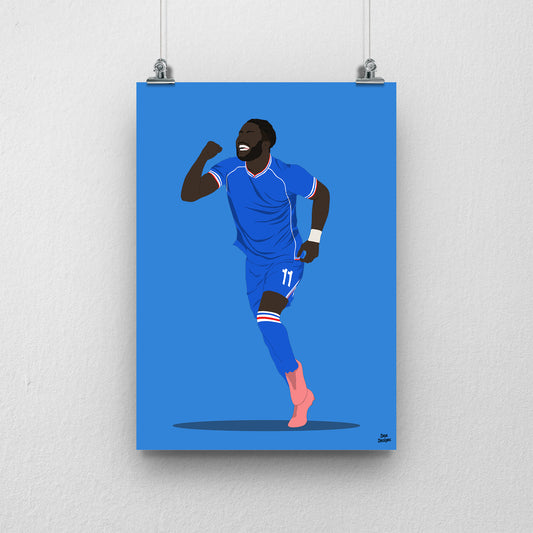 Junior Luamba Carlisle United Print – Official Artwork