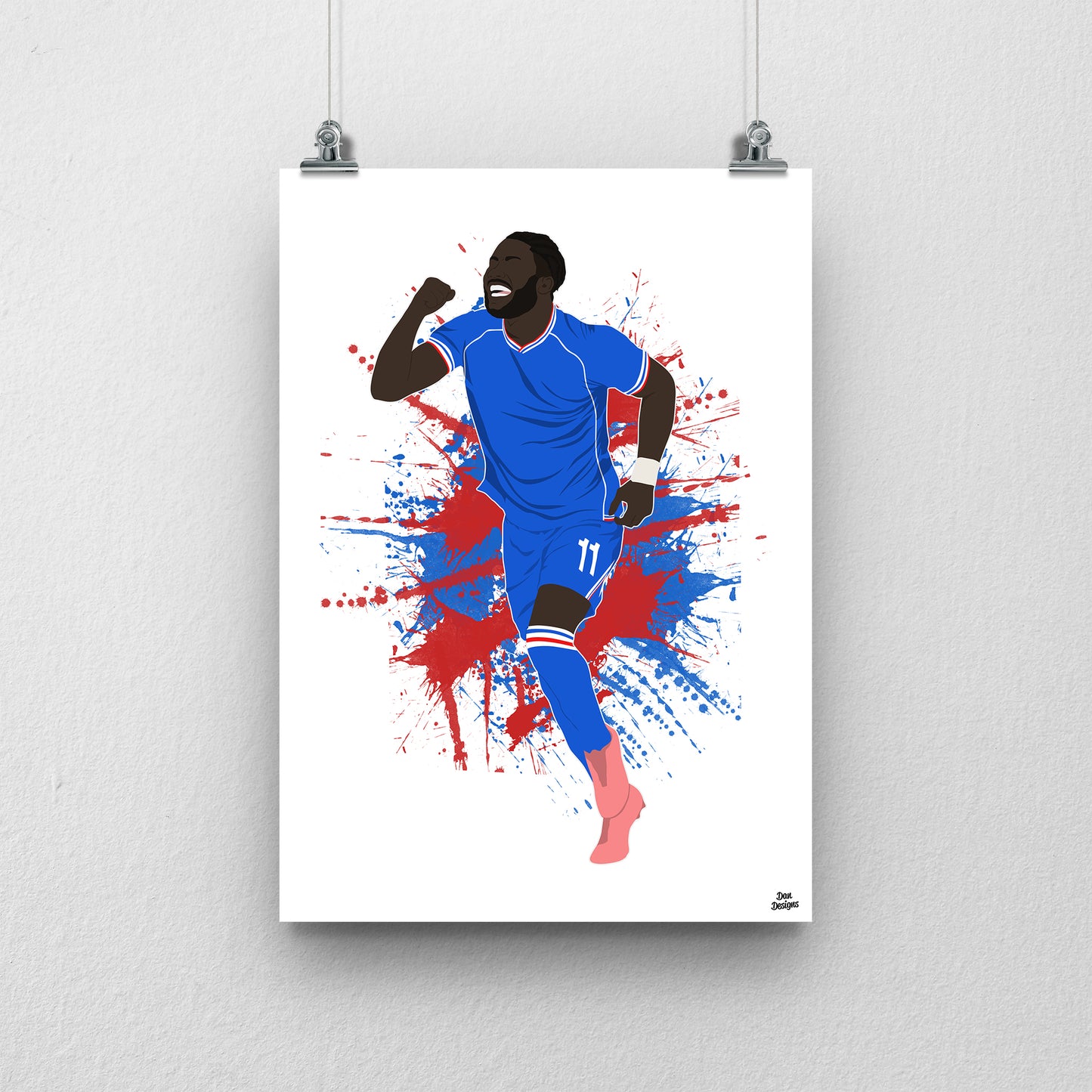 Junior Luamba Carlisle United Print – Official Artwork