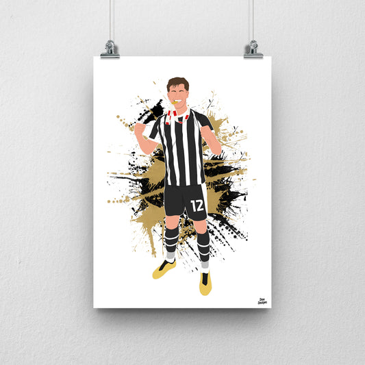Lucas Ness Notts County Print – Football Artwork