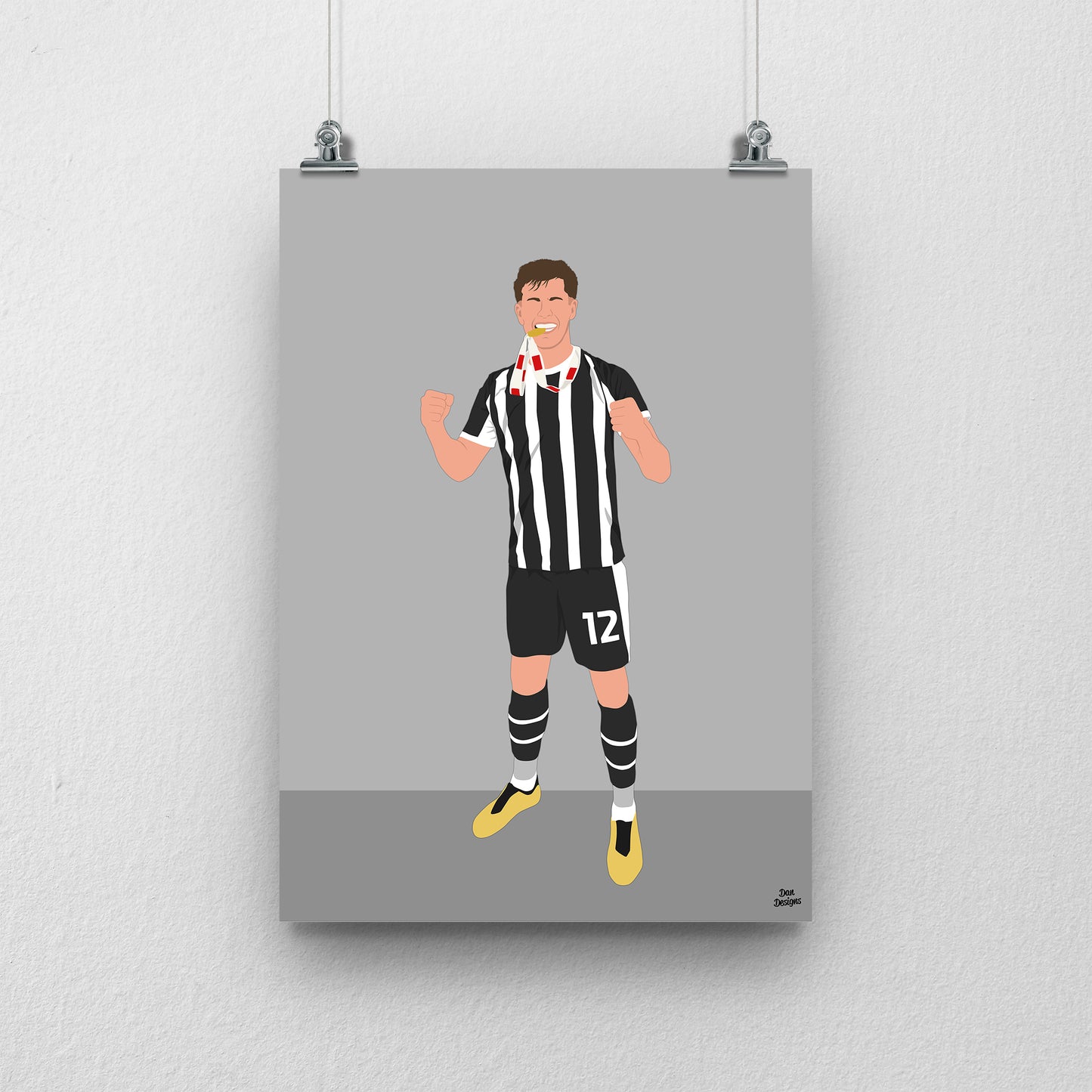 Lucas Ness Notts County Print – Football Artwork