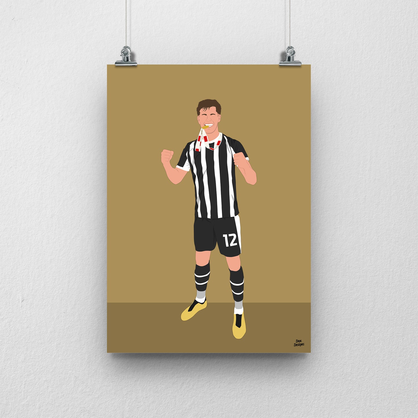 Lucas Ness Notts County Print – Football Artwork