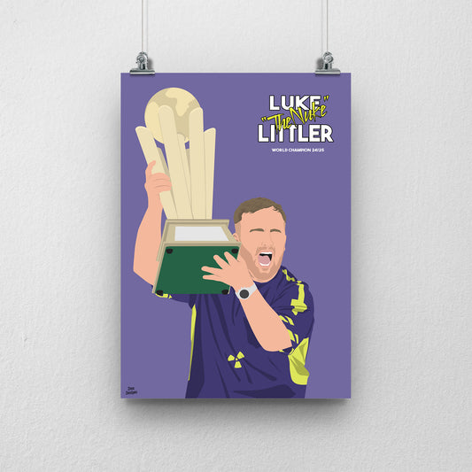 Luke Littler Darts Print