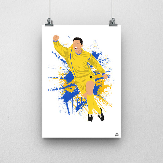 Mark Viduka Leeds Print – Premier League Football Poster