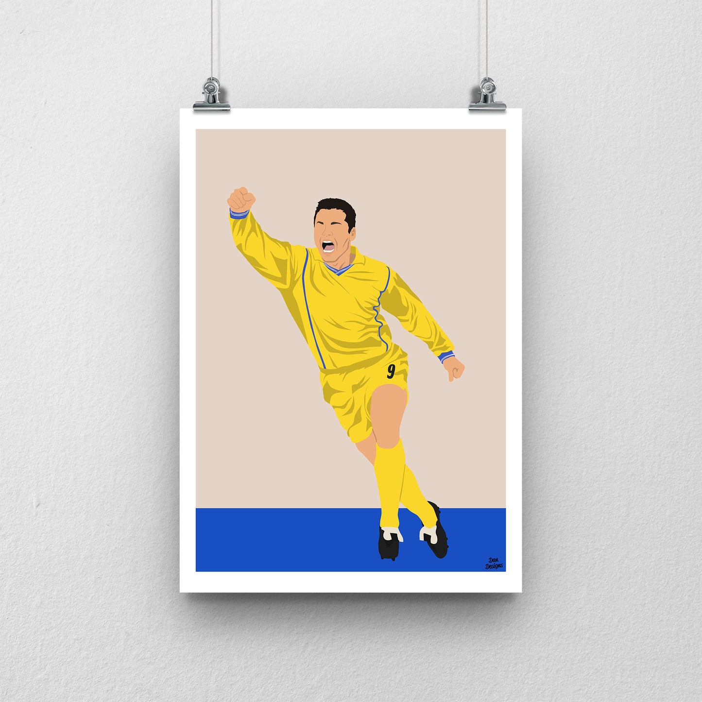 Mark Viduka Leeds Print – Premier League Football Poster