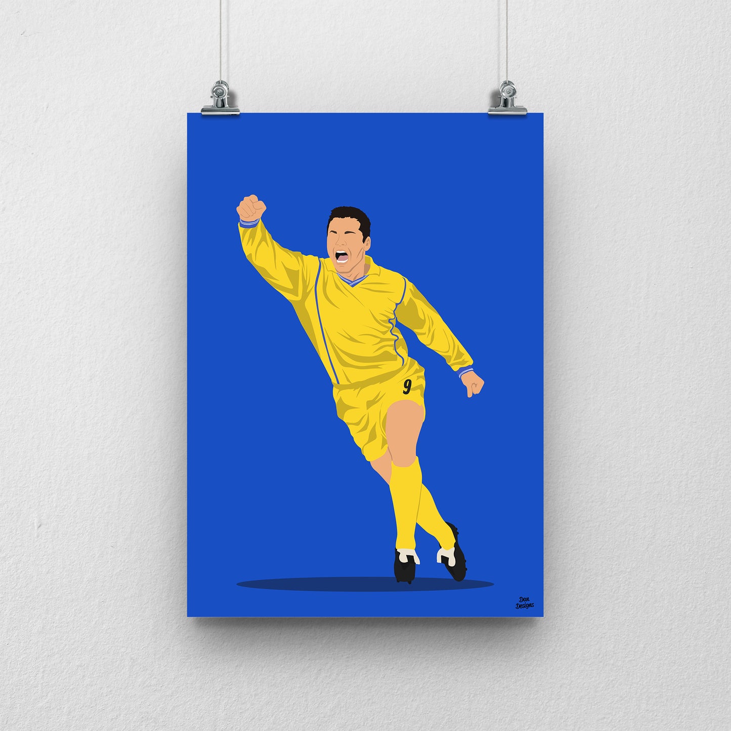 Mark Viduka Leeds Print – Premier League Football Poster