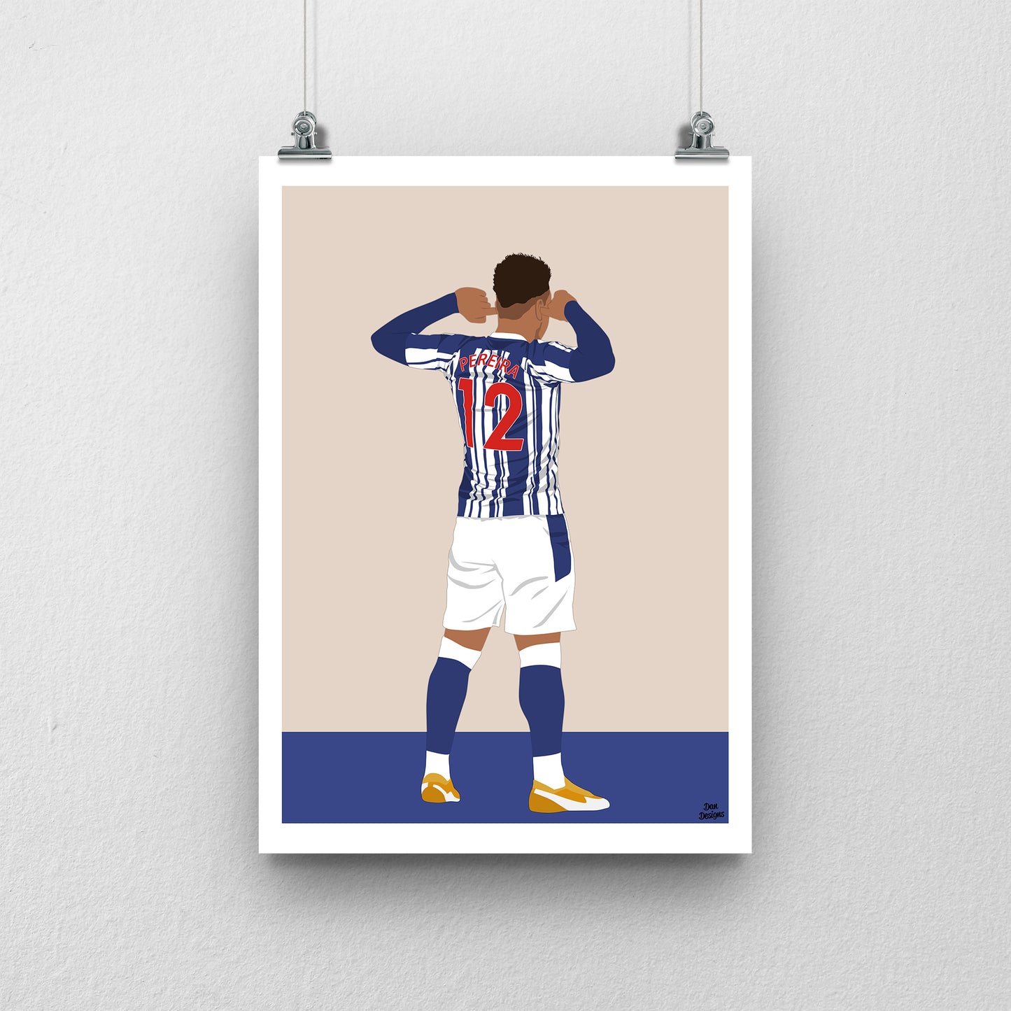 Matheus Pereira Print – West Brom Poster