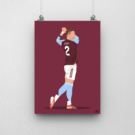 Matty Cash Aston Villa Print – Football Artwork