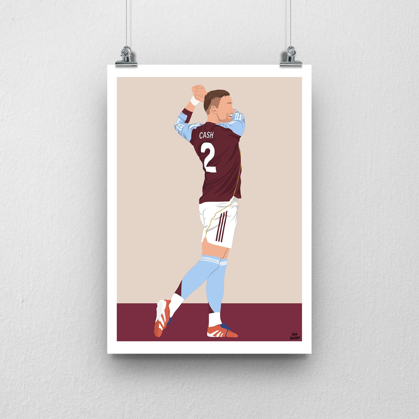 Matty Cash Aston Villa Print – Football Artwork